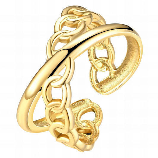 18K gold plated Stainless steel Ring