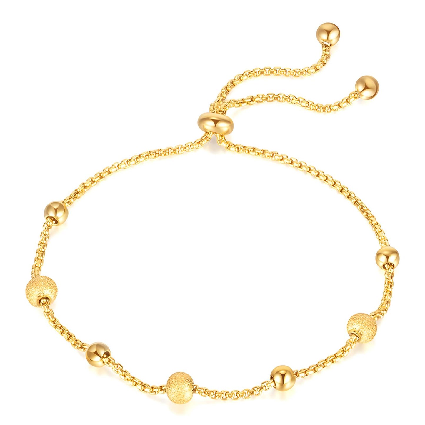 18K gold plated Stainless steel bracelet, Intensity