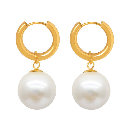 18K gold plated - Pearls earrings