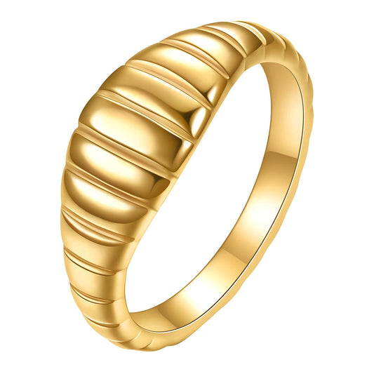 18K gold plated Stainless steel finger ring