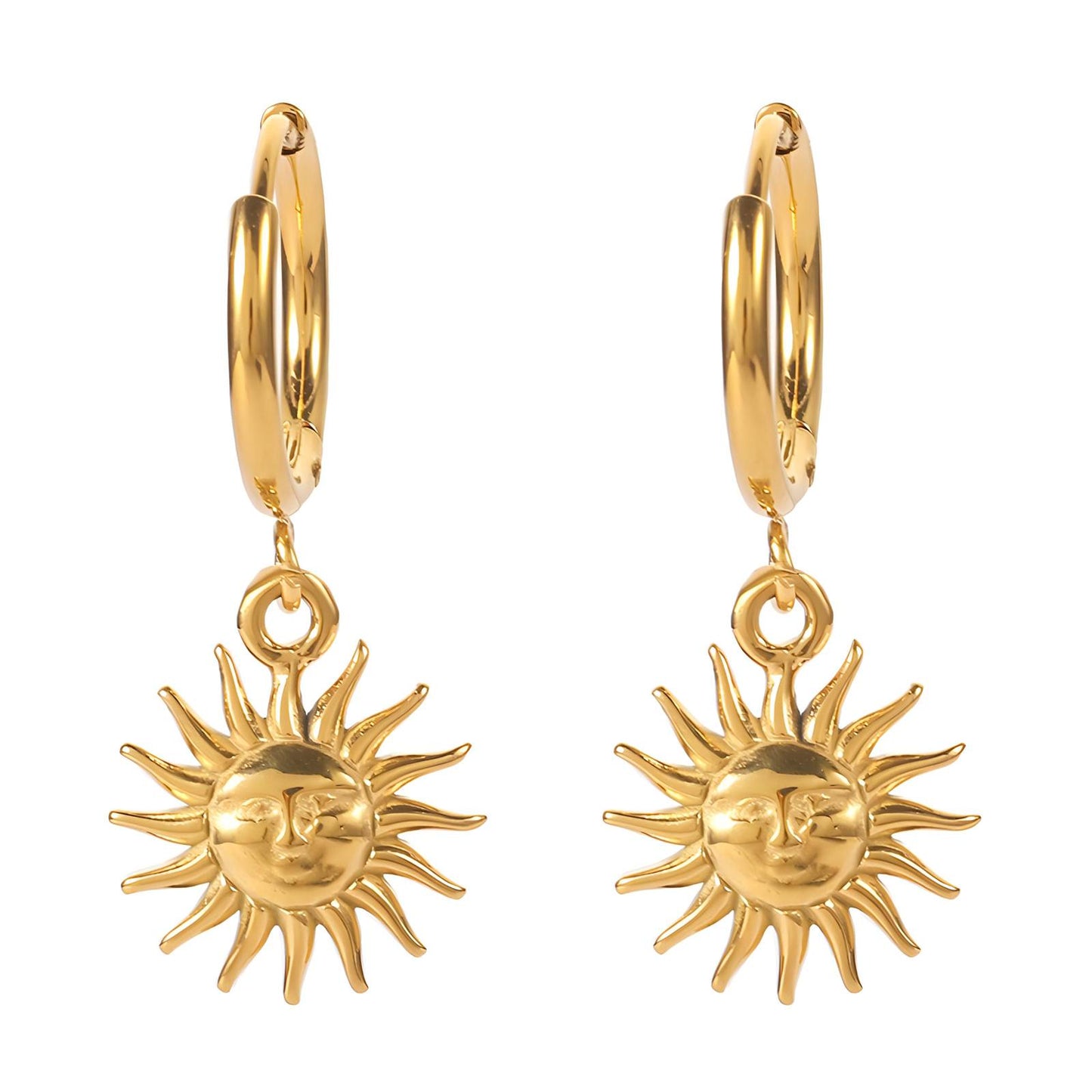 18K gold plated Stainless steel - Sol Earrings